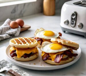 breakfast_sandwiches_cooked_in_a_waffle maker