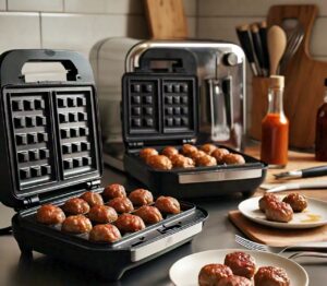 meatballs_cooked_in_a_waffle maker 