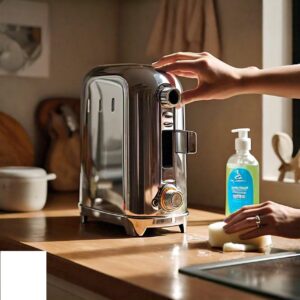 Cleaning a bread toaster