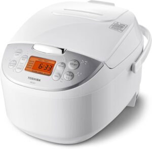 Toshiba TRCS01 Rice Cooker, 6 Cups Uncooked (3L) with Fuzzy Logic