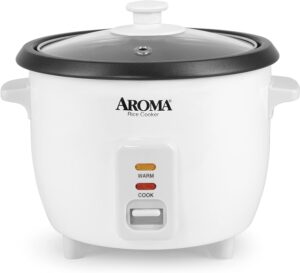 3. Aroma Housewares Digital Rice Cooker and Food Steamer