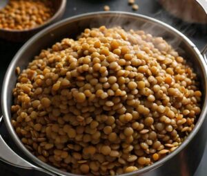 Lentils in a rice cooker image