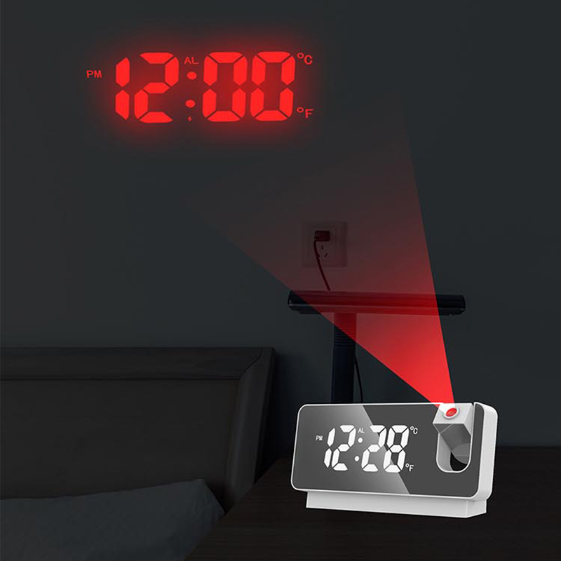 Multifunctional Mirror LED Digital Table Alarm Clock - Image 2