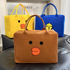 Large Capacity Travel Felt Tote Bag